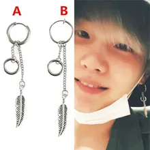 KPOP DNA корейский QUMORAIN 1 шт. Bangtan Boys Album JIMIN серьги-гвоздики в виде крыльев модные ювелирные изделия аксессуары для мужчин и женщин