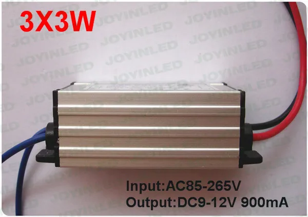 Заводская распродажа 8 шт./лот Водонепроницаемый 10 Вт Светодиодный драйвер для постоянного тока драйверы 3 серии 3 IP66 AC85V-265V к DC 6-12 В 900ma