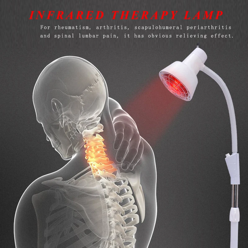 Infrared Heat Therapy Lamp With Flexible Arms for Muscle Pain and Cold