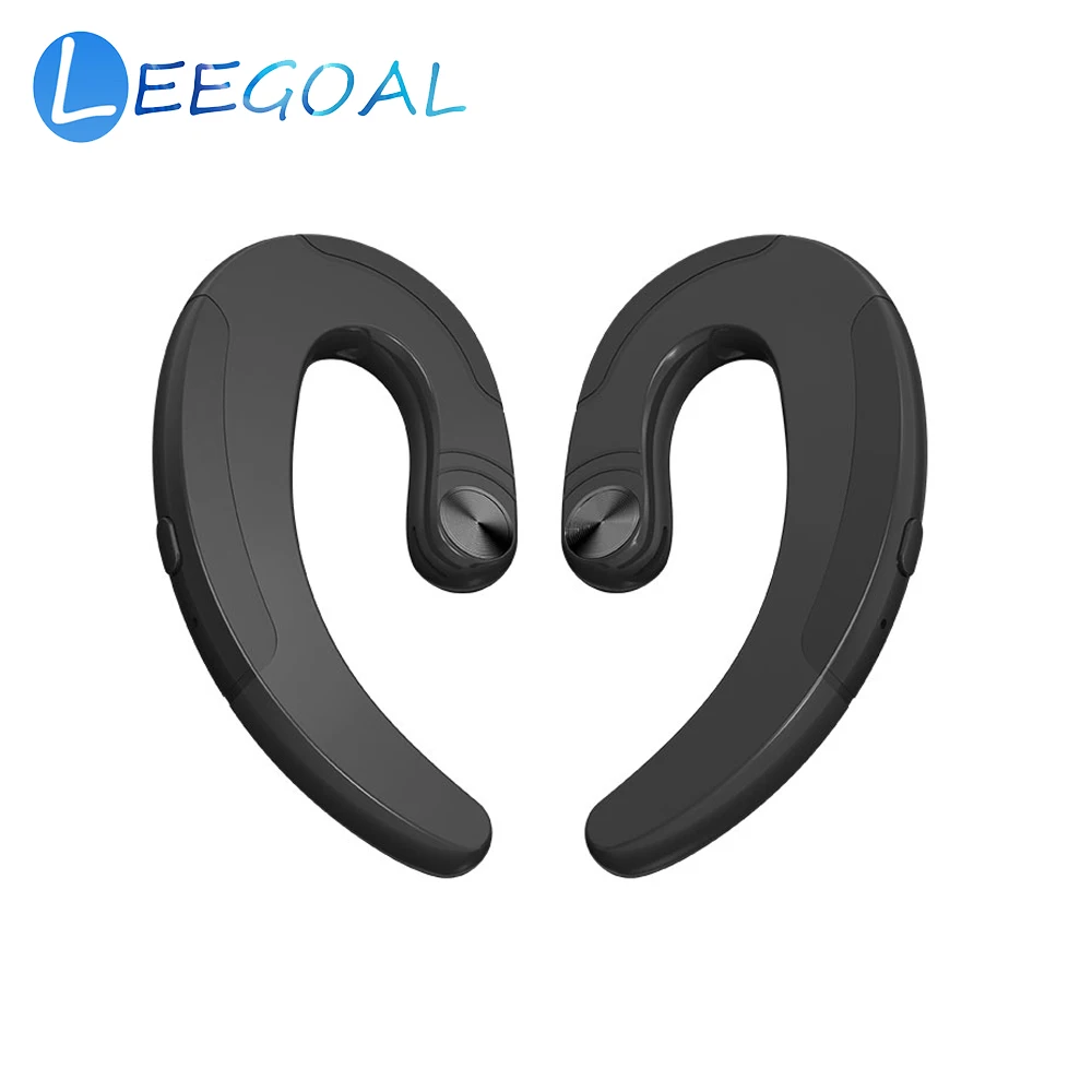 

2PSC Wireless 4.2 Bluetooth Sport Earphone Earhook Dual Ear Bone Sensor Headphones Non Ear-Plug Mic Headset For IPhone Android