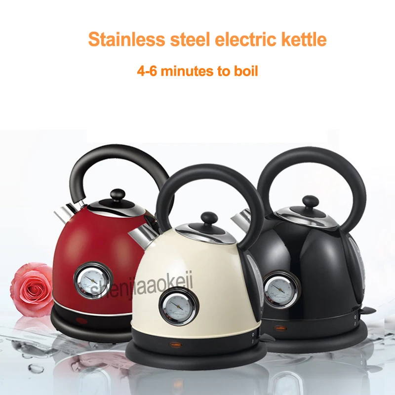Household Stainless Steel Electric Kettle With Thermometer Instant