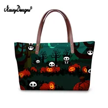 Роскошные Для женщин сумки Happy Halloween вечерние призрак напечатаны Сумки путешествия покупок для девочек мешок Bolso Mujer Топ-ручка сумка