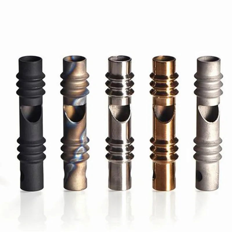 

Safety Survival B Titanium Alloy Whistle Outdoor Tools Camping Emergency Survival High Frequency Whistle Popping Animal Training