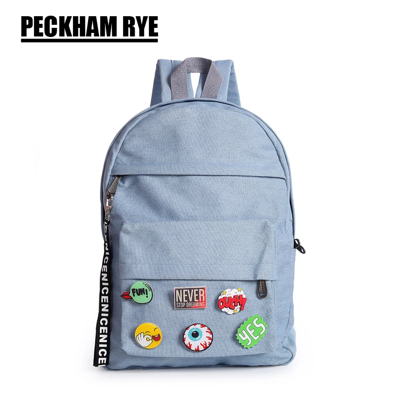 Fashion design denim backpack blue jeans women backpack bag school