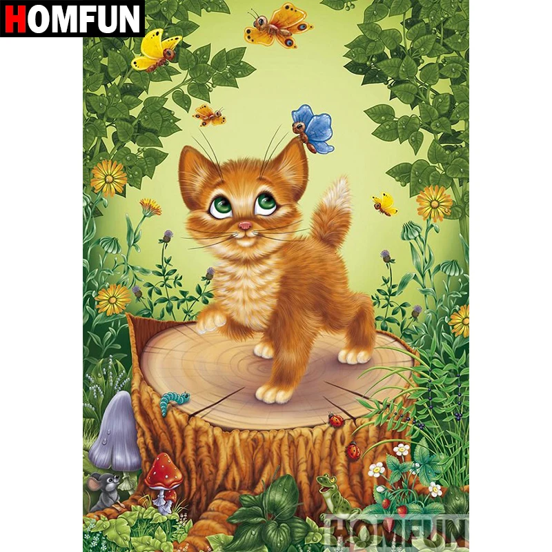 Алмазная 5D картина сделай сам HOMFUN вышивка с квадратными/круглыми стразами