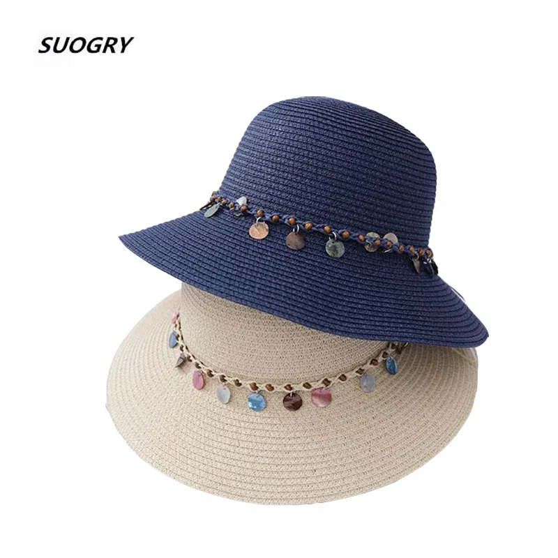 SUOGRY إمرأة القبعات الأزياء القوس الديكور كبيرة حافة القش القوس قبعة الشمس مرن قبعات واسعة الحافة شاطئ كاب الفاتحة SUOGRY إمرأة القبعات الأزياء القوس الديكور كبيرة حافة القش القوس قبعة الشمس مرن قبعات واسعة الحافة شاطئ كاب الفاتحة