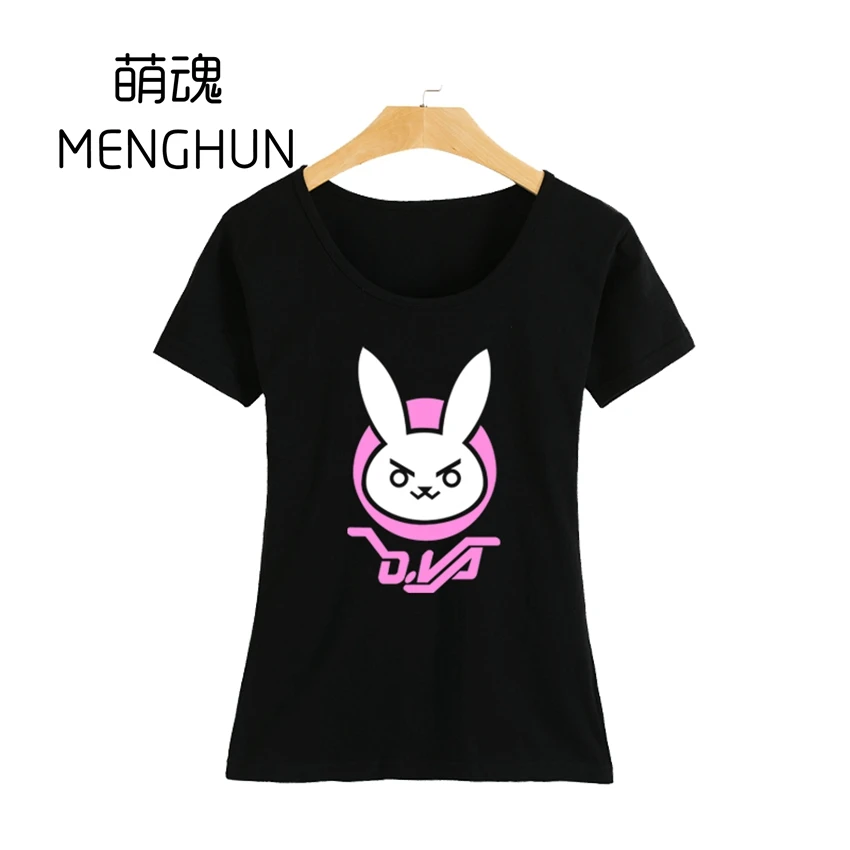 

2017 game fans shirts lovely girl tee High quality girl's t shirt OW lovely t shirt DVA D.VA tee shirt various colors ac335