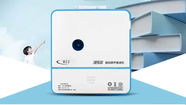 Brand New  Rechargeable Portable Audio Cassette Tape Player& Recorder Sentence Repeater with Built-in Speaker Earphones