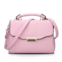 famous brand women bag hasp zipper clutch solid shoulder messenger bags solid casual totes hot sale pu leather handbag tote m694