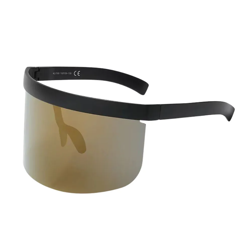 Новые унисекс Винтажные Солнцезащитные очки Ретро огромная оправа шляпа очки анти-Подглядывание 4,15