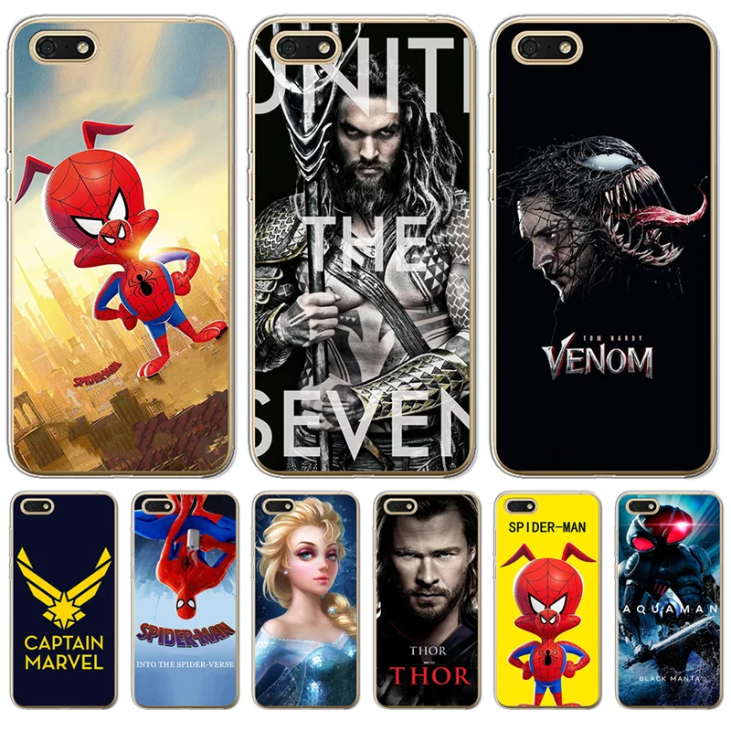 

For Huawei Mate 10 20 Pro Lite Honor 6A 6X 7 7X 7C phone case cover funda cute cool luxury Spiderman Venom Joker Mickey Mouse