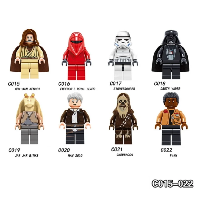 

Single Sale starwars Obi-Wan Kenobi Han Solo Chewbacca Finn Darth Vader Bricks Building Blocks Best Children Gift Toys