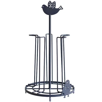 

Retro wrought iron cup rack American country style drain cup holder creative kitchen storage frame finishing shelf wx7171713