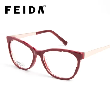 

Retro Cat Eye Fashion Clear Glasses Women Optical Spectacle Frame Computer Reading Glasses Frame Women's Transparent Glasses