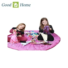 Portable Kids Toy Storage Bag and Play Mat Lego Toys Organizer Bin Box Fashion Practical Storage Bags XL-150cm diameter