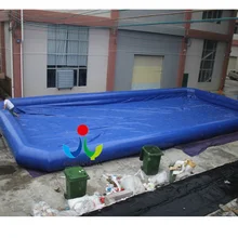 20X10 м гигантские синие надувные бассейны для воды для парка развлечений