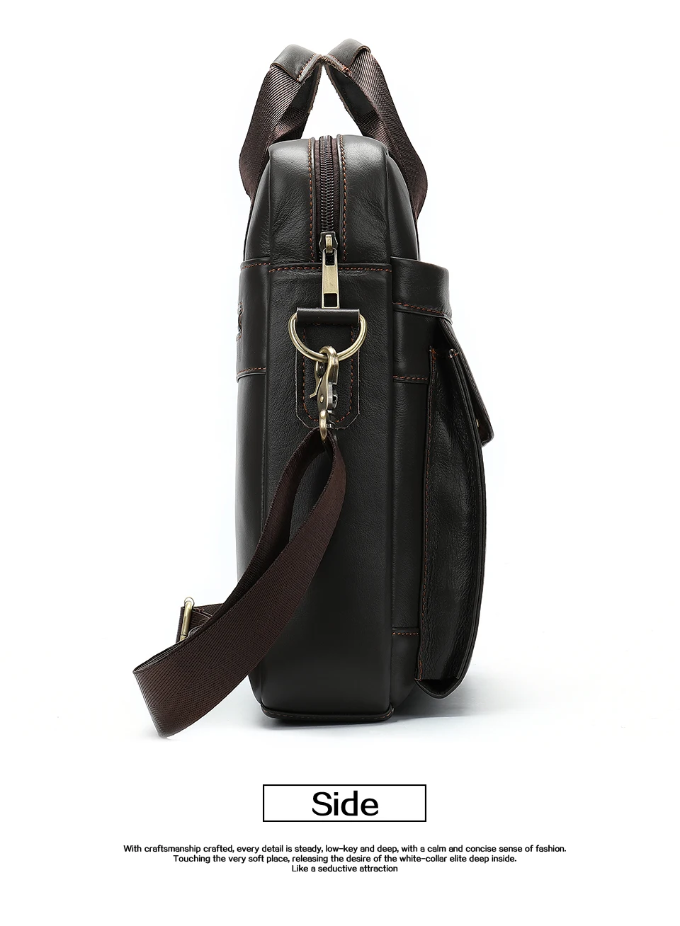 13 men's bag messenger bag men leather crossbody bags for men handbag business men's shoulder bag for 13.3'' laptoppurse