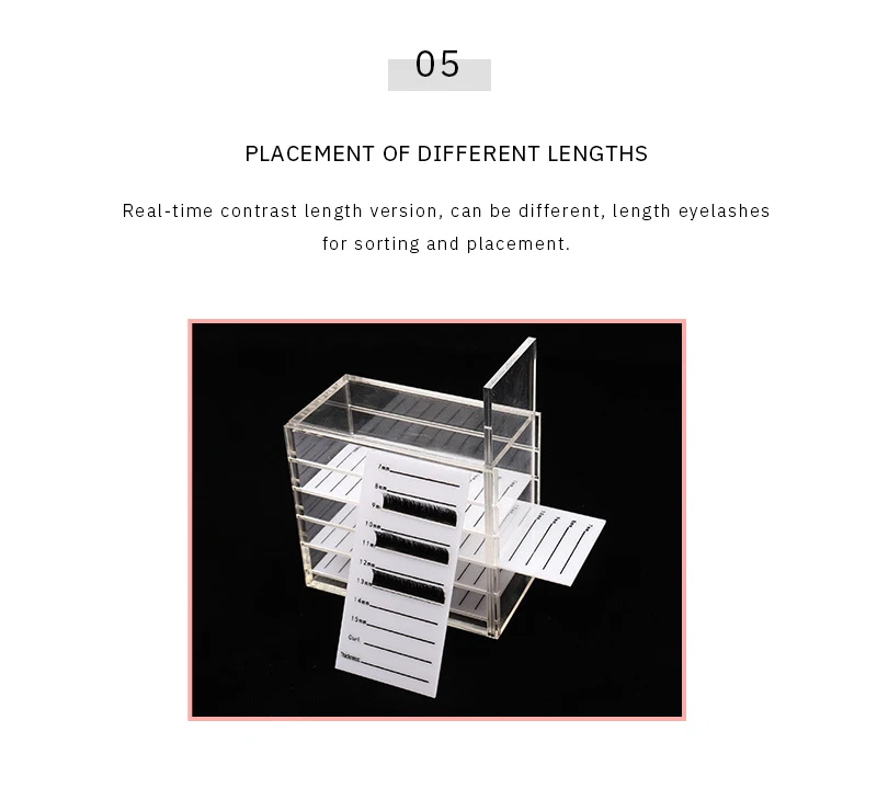 Коробка для хранения ресниц, органайзер для наращивания ресниц, акриловая пластина для хранения ресниц, органайзер, держатель, инструменты для наращивания ресниц