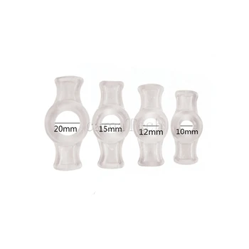 camaTech Silicone Sealing Sleeve Accessories For Penis Enlargement Pump With 4Pc Constriction Rings Cock Delay Ejaculation Rings 6
