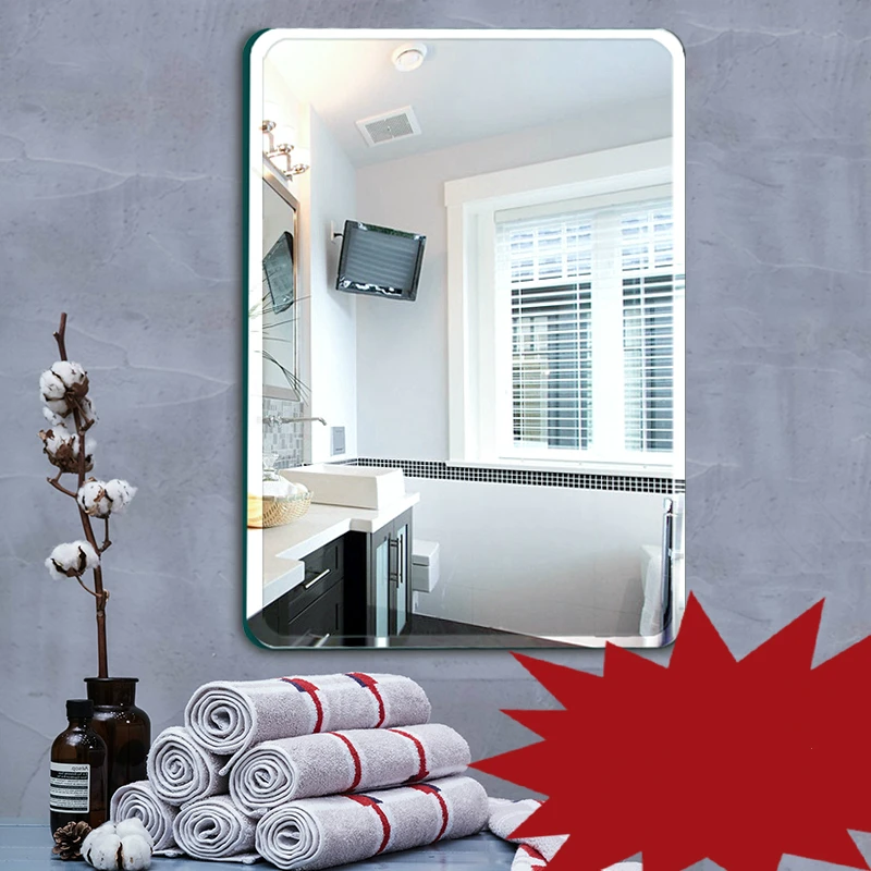 

Bathroom mirror toilet wall mirror Chinese style circular wall mounted bedroom living room toilet make up mirror
