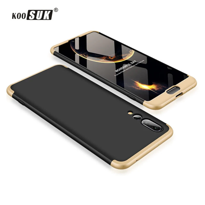 

3-in-1 Original Case For Huawei P20 Lite P20 Pro Anti-fall PC Hard Matte Back Cover For Huawei P20 pro P 20 Lite Phone Case Capa