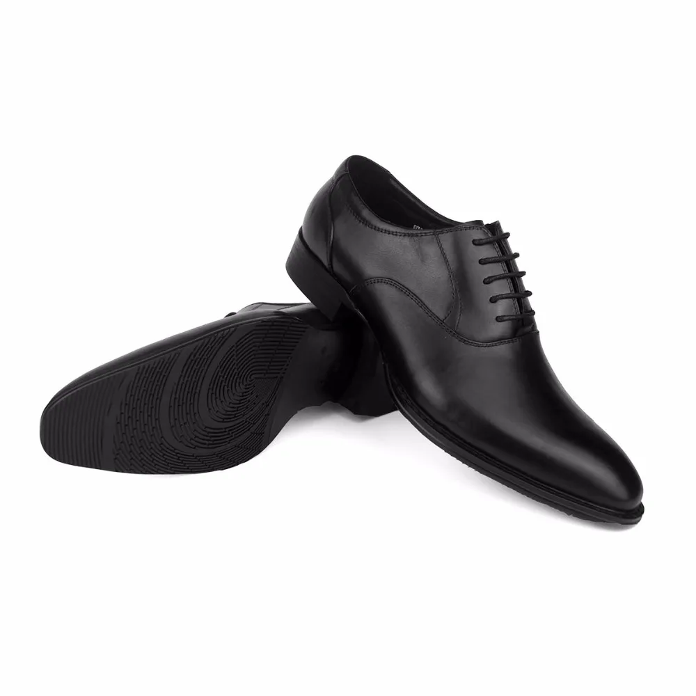 OTTO Genuine Leather Men Casual Shoes Clearance Sale Men Oxford Vintage Shoes Dress Shoes Brand Male Business Wedding Shoes Plus