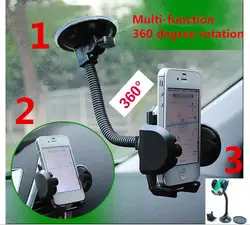 Мобильный телефон Автомобильный держатель 360 градусов вращения приборной панели автомобиля Лобовое стекло держатели для мобильных