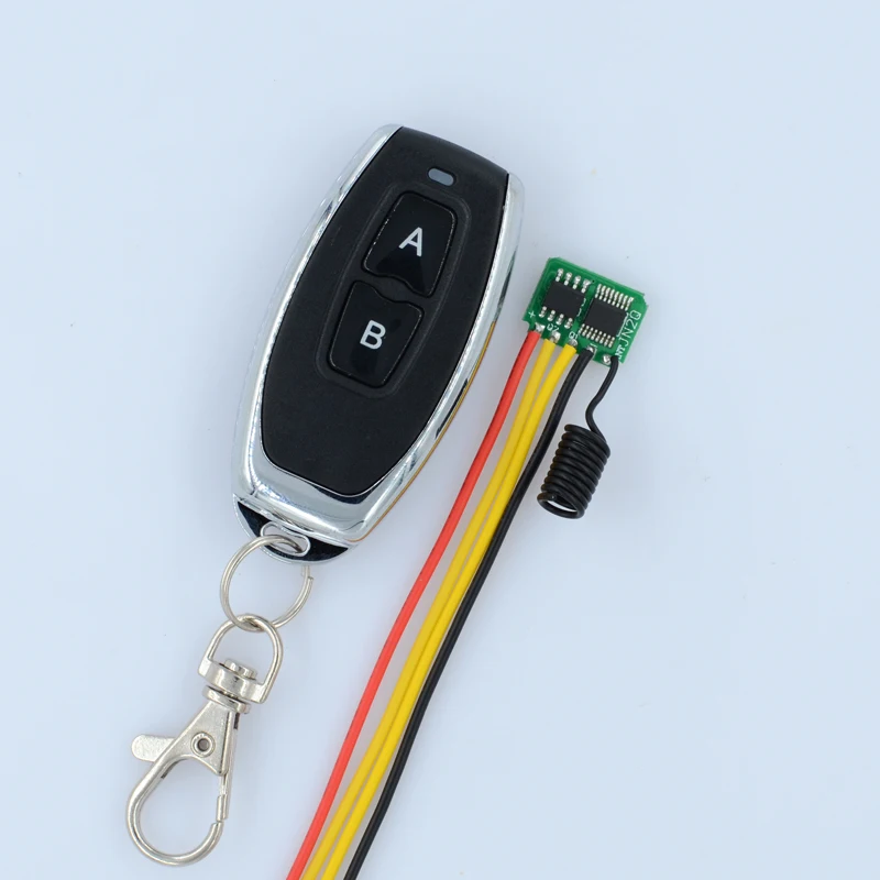

433MHZ Mini Receiver 2CH Mos Remote Switch Momentary Small Low Consumption Wireless Switch 3v 3.3v 3.6v 3.7v 4.2v 5v