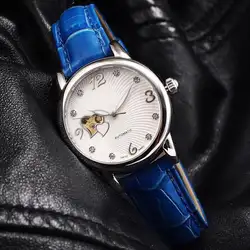 Для женщин часы лучший бренд взлетно-посадочной полосы роскошный Европейский Дизайн автоматические механические часы S0952