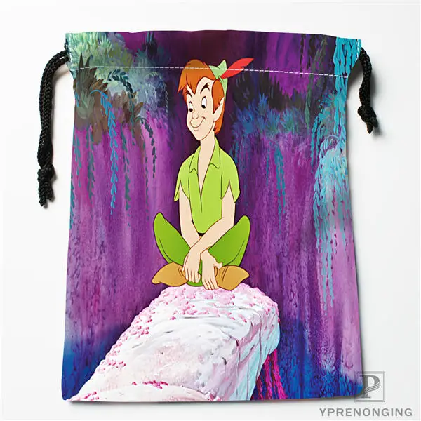 Пользовательские Питер Пэн и Дзынь дом мешки Drawstring печати Путешествия хранения мини-сумка Плавание Пеший Туризм игрушки мешок Размеры 18x22 см#180412-11-92 - Цвет: Drawstring Bags