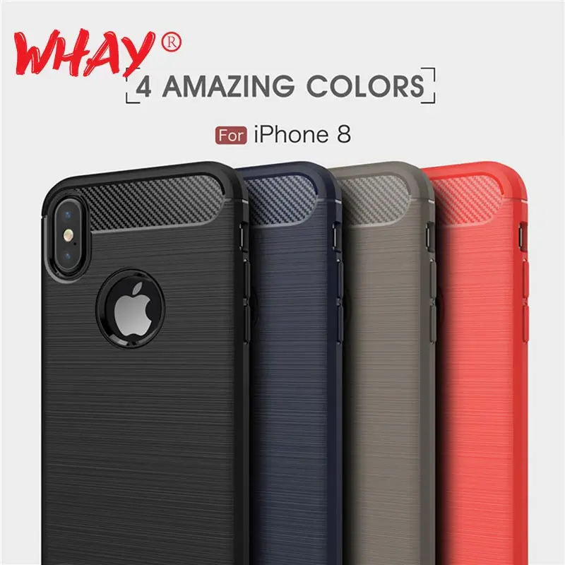 Чехлы Whay для iPhone XS Max чехол Carbone XR 8 7 Чехол Мягкий силиконовый роскошный 6 Plus |