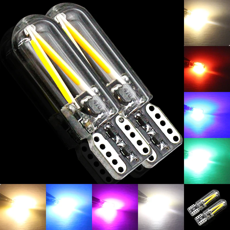 New 4pcs 12v Non polarity Canbus T10 LED bulbs W5W LED 194 192 168 Lamp