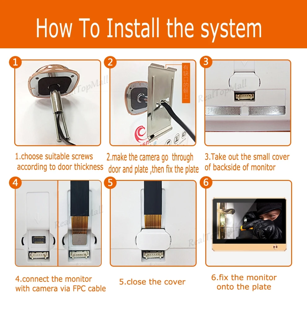  ihome5 WiFi Wireless Digital Peephole Door Viewer 4