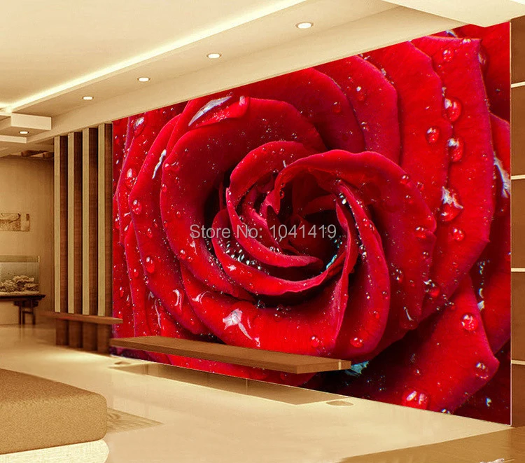 para casamento, grande rosa vermelha, foto romântica e quente, Papers de parede