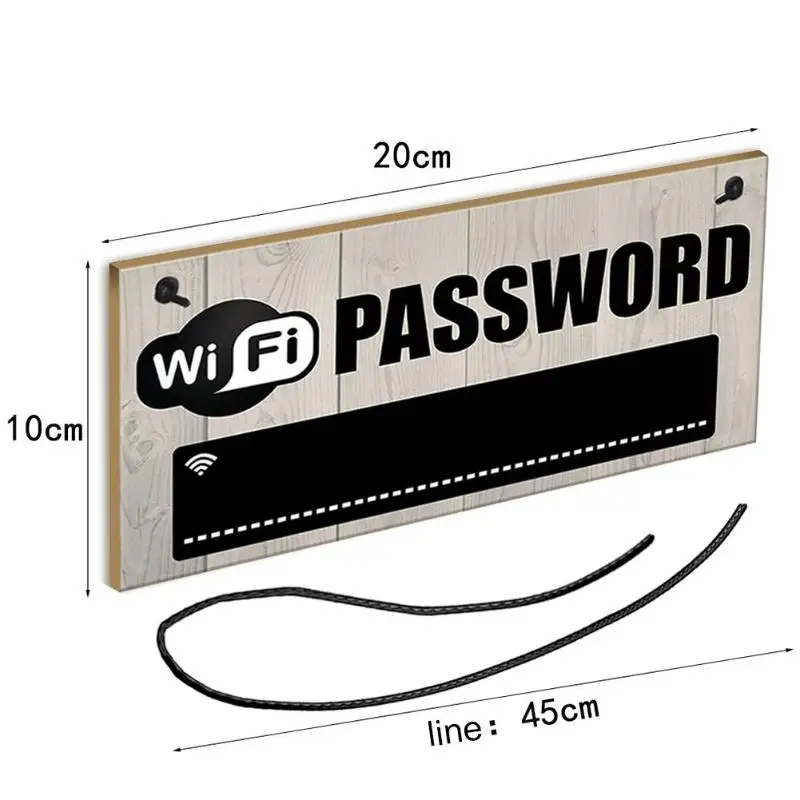 Деревянный WiFi пароль, подвесная доска, деревянная доска для приема, подвесная табличка для магазина, домашнее украшение для бара и вечеринки, Wifi пароль