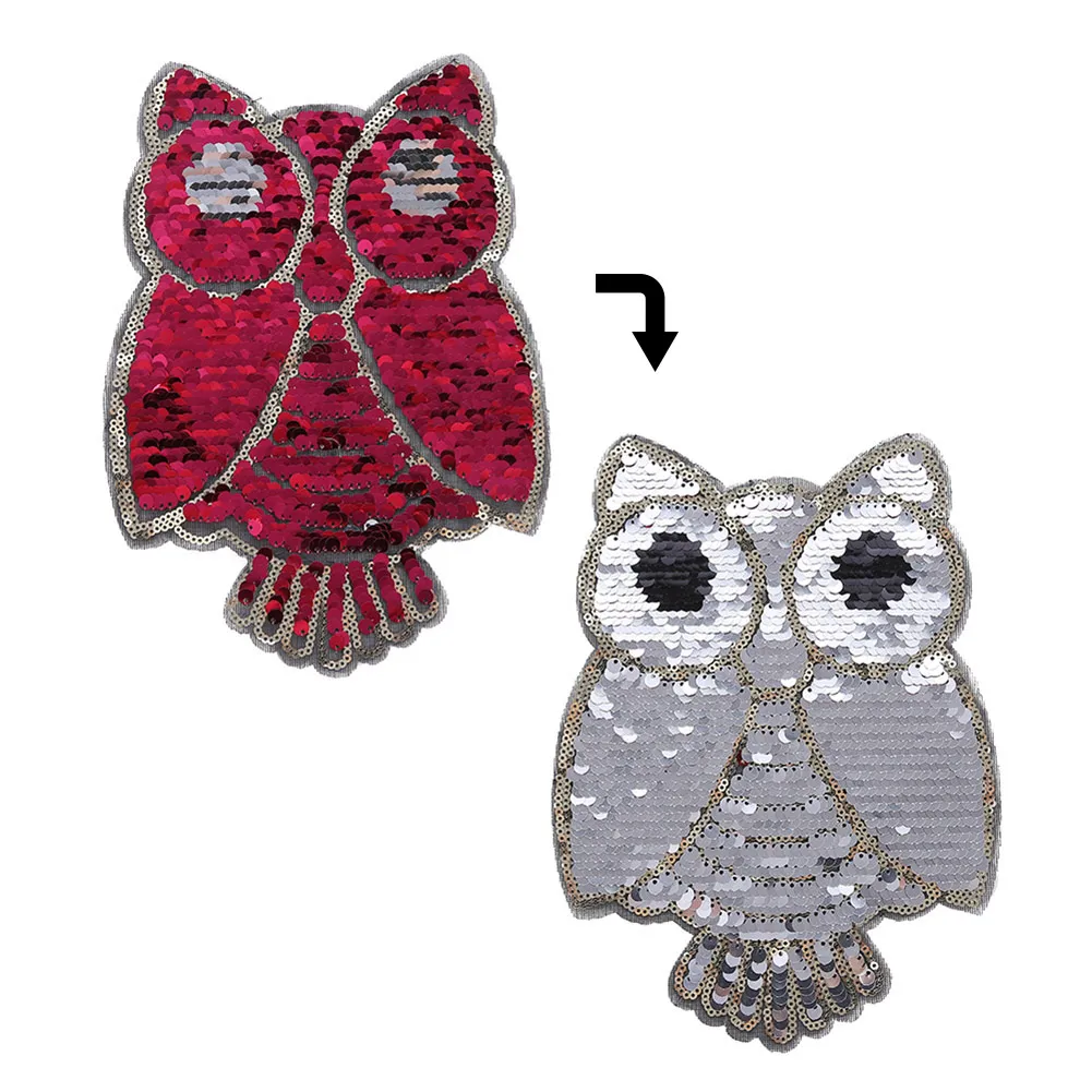 

Change Color Sequins Patch Reversible Sew On Applique For Clothes DIY Clothing Coat WXV Sale