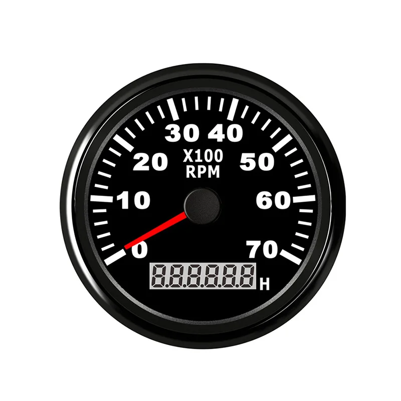 

316L Digital LCD Diesel Engine Tacho Rev Counter With hour meter 7000RPM 85mm 9-32V With Backlight for Marine truck car outboard