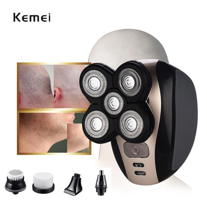 5 In 1 Electric Shaver Washable 5 Blade Heads Electric Shaving