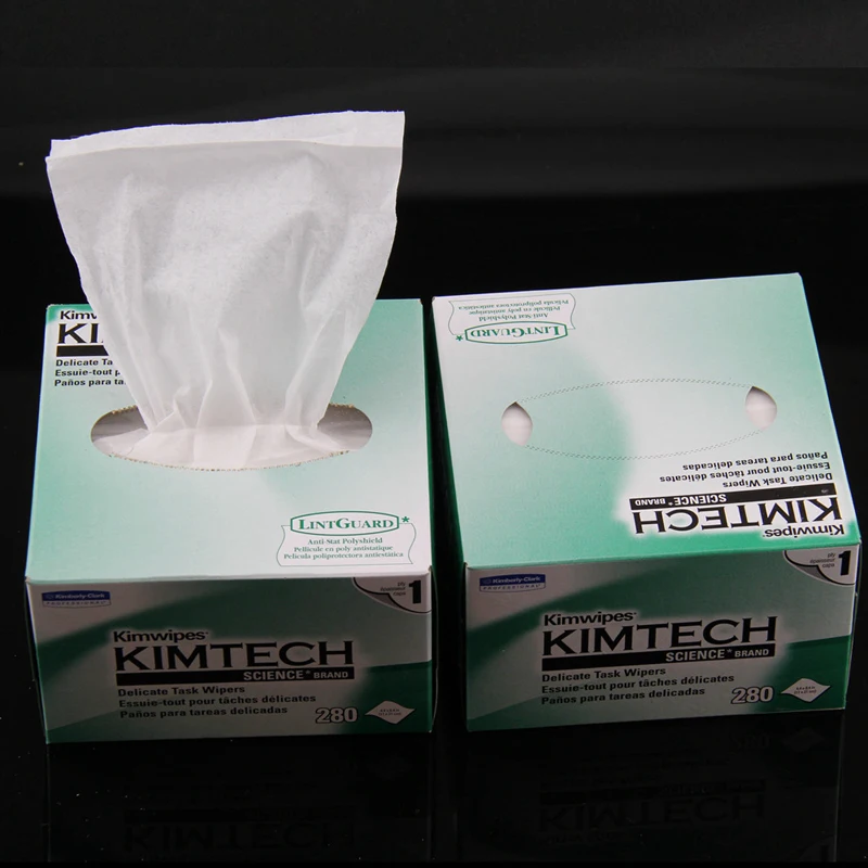 Салфетка для чистки оптоволокна от бренда Kimwipes 280 шт./кор. бумага салфетки