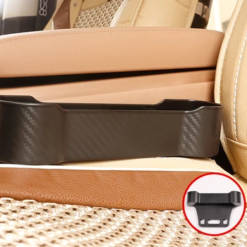 

My Good Car Seat gap carbon fiber storage box storage box glove box for Tesla Model 3 X S Weilai ES8 Car accessories