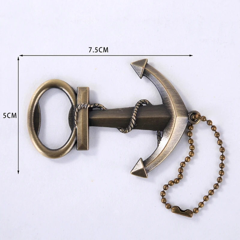 

20pcs/lot Retro Anchor keyring Beer Bottle Opener Keychain opener For Wedding Party favor Accessory