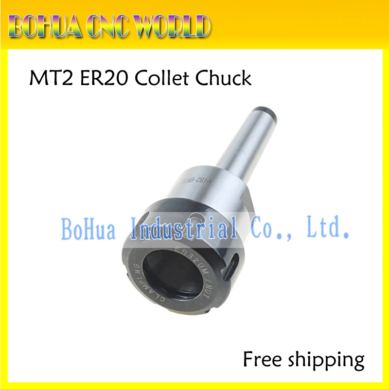 

Free shipping High Quality Precision ER20 MT2 M10 Drawbar CNC Milling Steel Material Toolholder Collet Chuck Holder