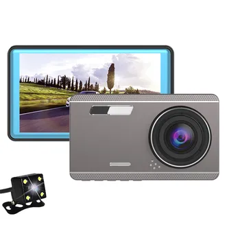 

Mini Dvrs 4.39 Inch Dual Lens Dash Camera HD 1080P Car DVR Vehicle Video Dash Cam Recorder G-Sensor Night Vision Rearview DVR
