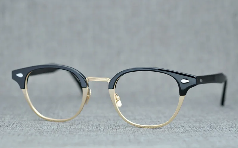 LKK Классическая оправа для очков мужские металлические винтажные круглые очки по рецепту при близорукости оптические очки женские близорукие очки