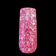 Декоративная поверхность ногтей, блестящая пудра, цветные блестки, шестигранный дизайн, тонкая пудра, лак для ногтей, фиолетовый, розовый, сделай сам, 275