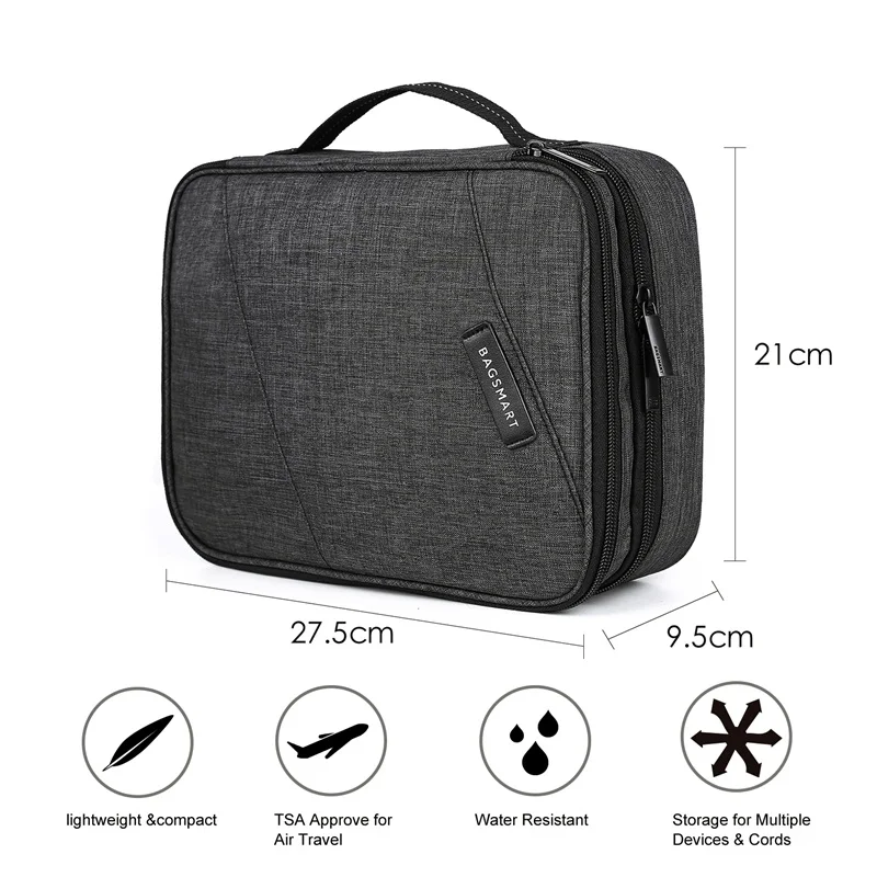 BAGSMART Travel Accessories Bags Date Cable Digital Finishing Bag Data Charger Wire Bag Mp3 Earphones Usb Flash Drive Bag