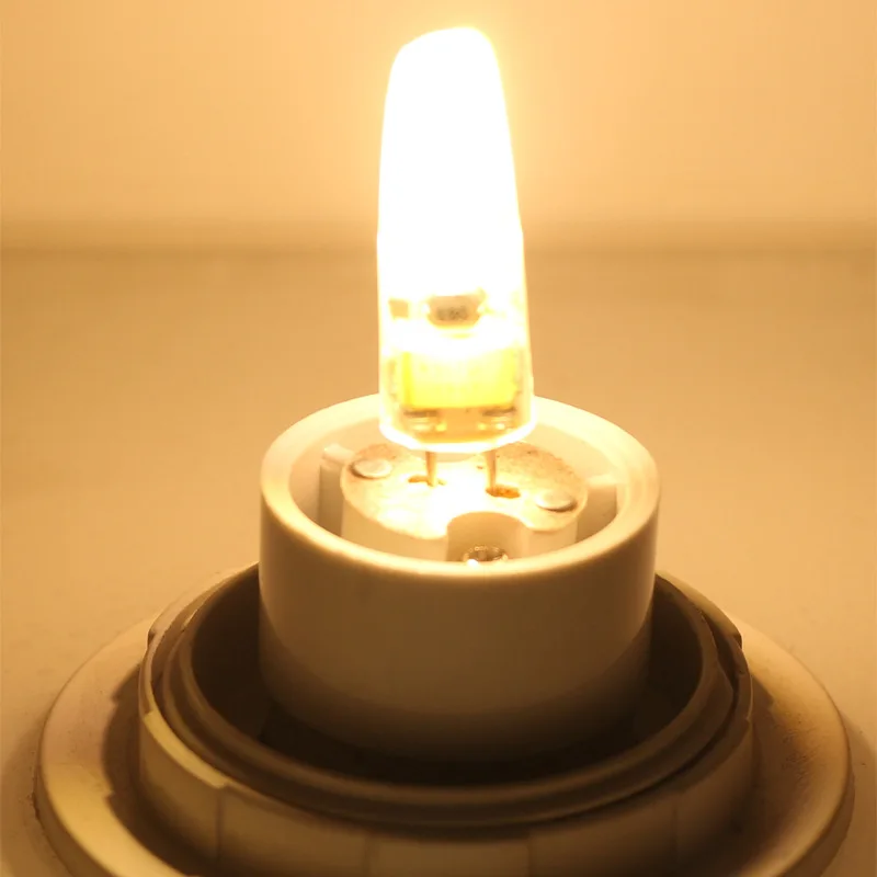 10 шт много затемняемая G4 ACDC 12 В 2 Вт COB Светодиодная лампа для домашнего освещения Золотая хрустальная люстра lamparas led