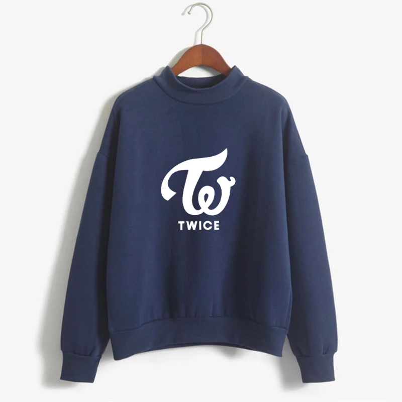 

Harajuku Fashion Fleece Tops TWICE Hoodies Sweatshirts Long Sleeve Casual Hooded Pullovers High Quality Kpop Clothes Feminina
