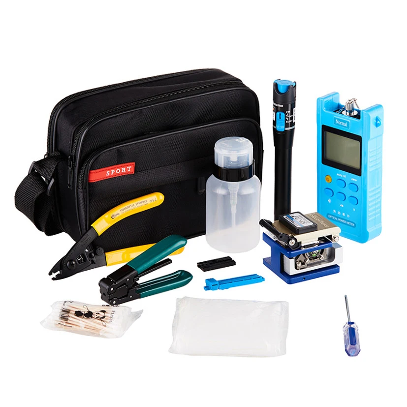 

DEBAOFU Optical Fiber cleaver Power package ftth Fiber Cold connection tool set fc-6s Fiber Cutter in Home Cold Connector 5km