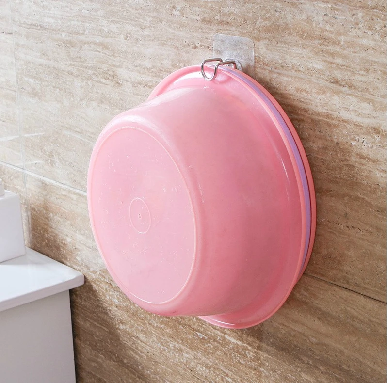 Раковины для ванной держатель для хранения стойки умывальника бесследный клейкая крючки экономить пространство стены крючок хранение